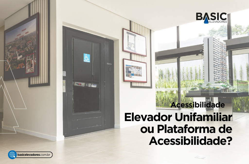 Elevador Unifamiliar ou Plataformas de Acessibilidade 1 plataforma acessibilidade