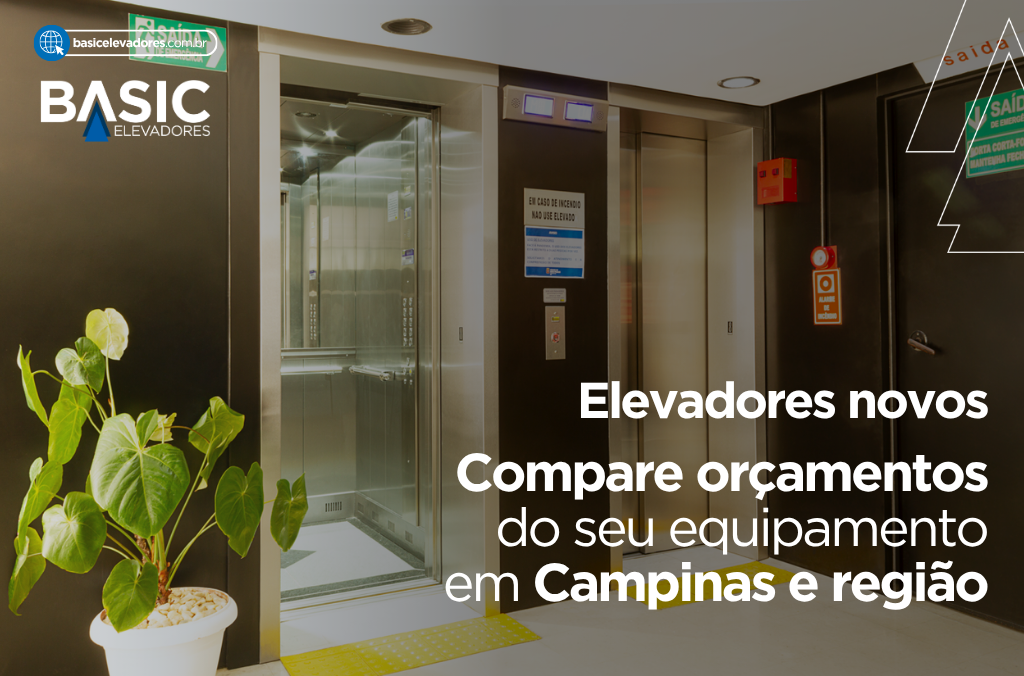 Elevadores novos em Campinas: compare custos 1 Elevadores novos