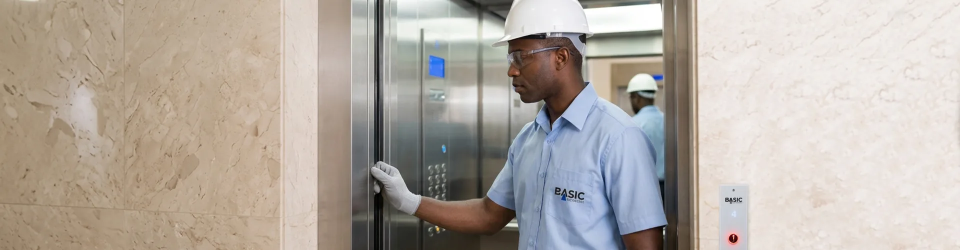 Manutenção preventiva de elevadores — técnico Basic Elevadores SP